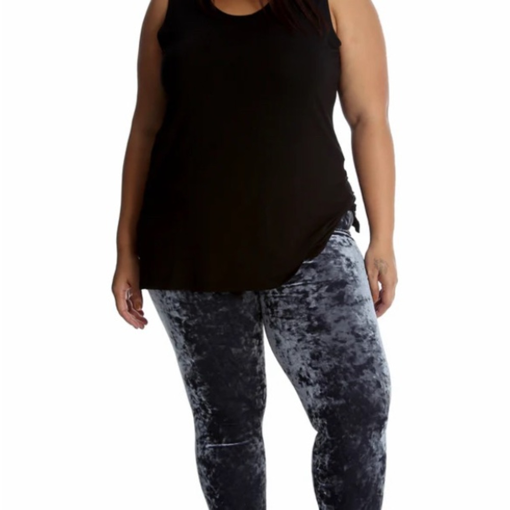Torrid silver Crushed Velvet Leggings in